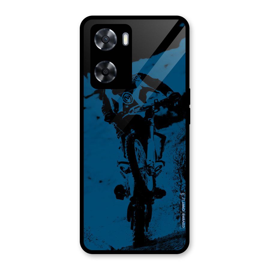 Moto Combat Glass Back Case for Oppo A57 2022