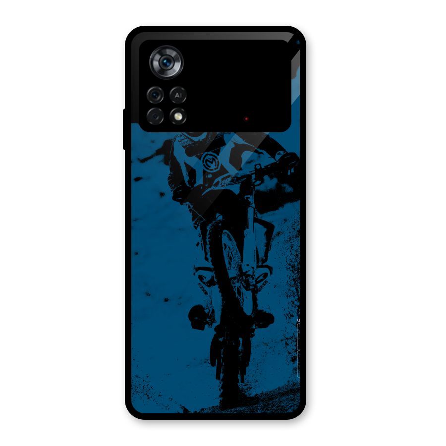 Moto Combat Glass Back Case for Poco X4 Pro 5G