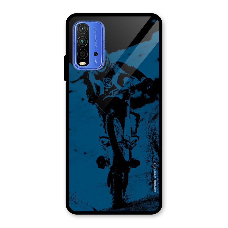 Moto Combat Glass Back Case for Redmi 9 Power