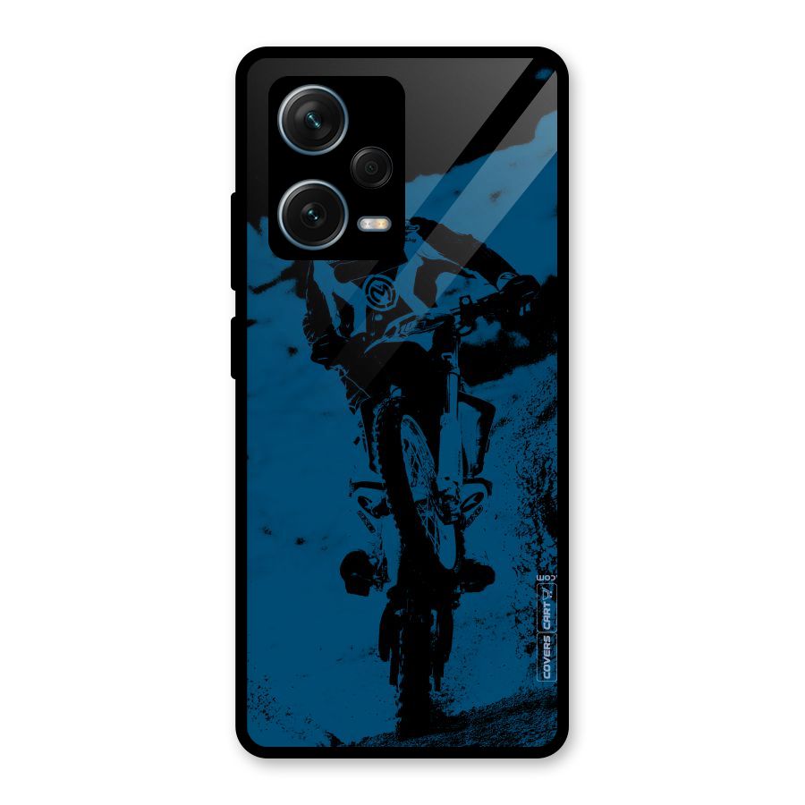 Moto Combat Glass Back Case for Redmi Note 12 Pro Plus 5G