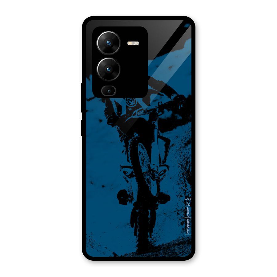 Moto Combat Glass Back Case for Vivo V25 Pro