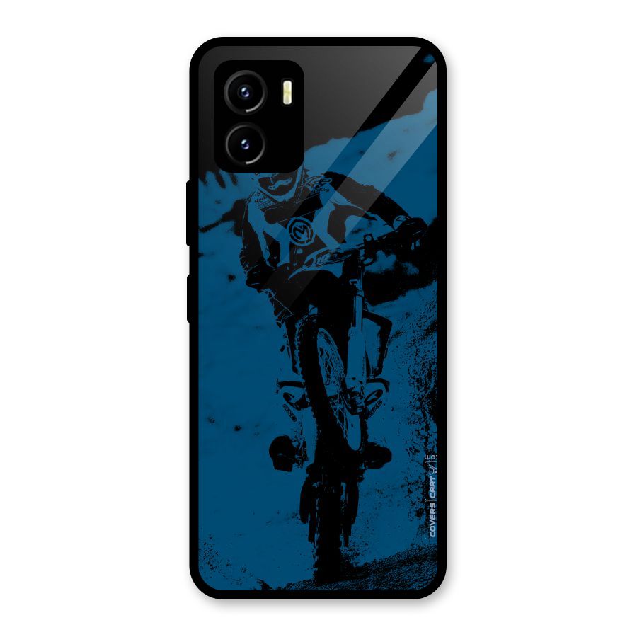 Moto Combat Glass Back Case for Vivo Y15s