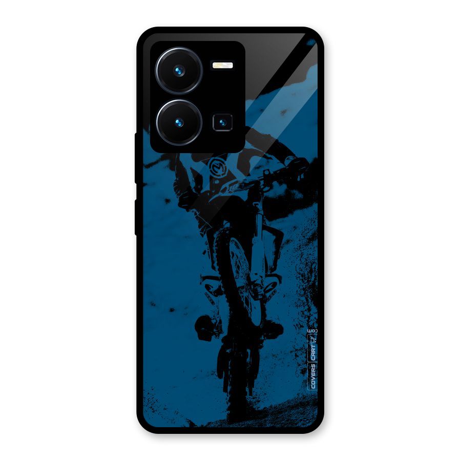 Moto Combat Glass Back Case for Vivo Y35