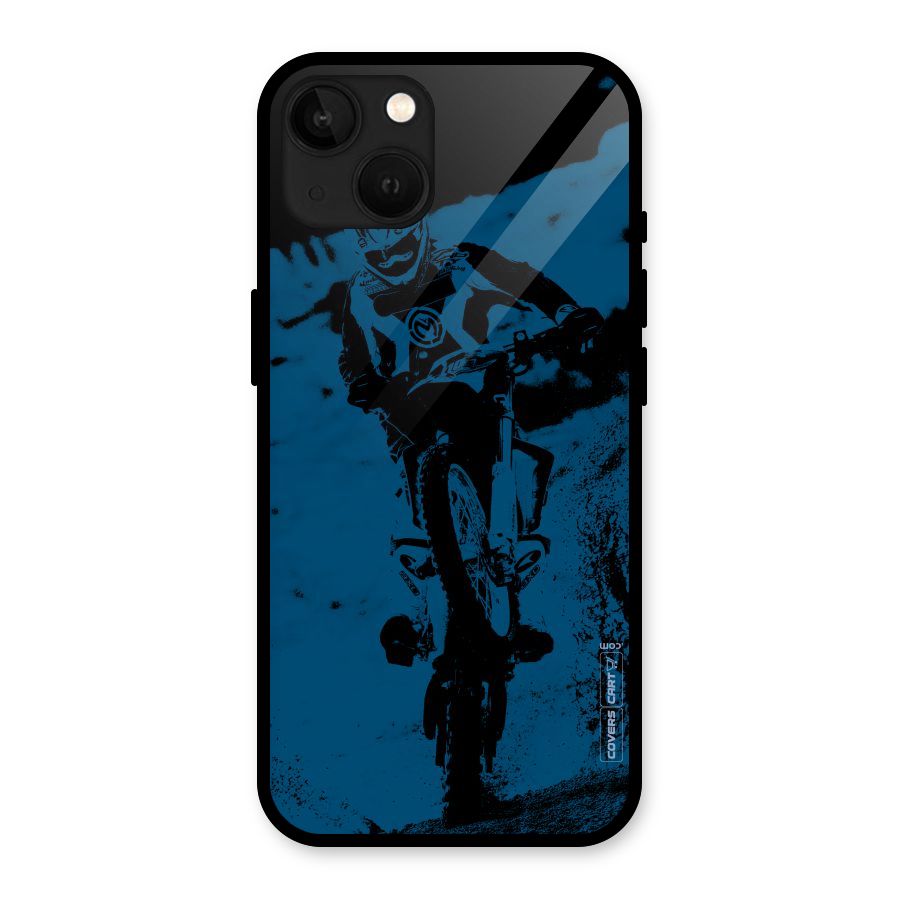 Moto Combat Glass Back Case for iPhone 13