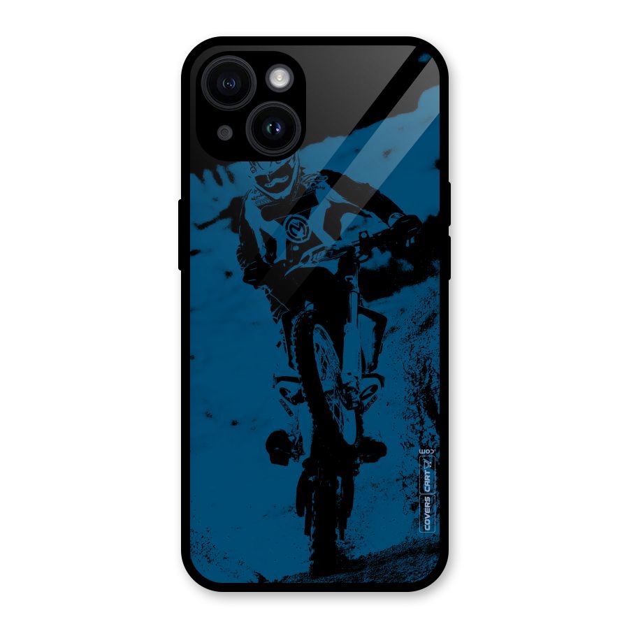 Moto Combat Glass Back Case for iPhone 14