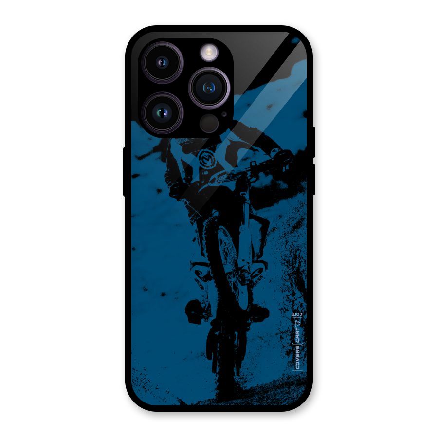 Moto Combat Glass Back Case for iPhone 14 Pro