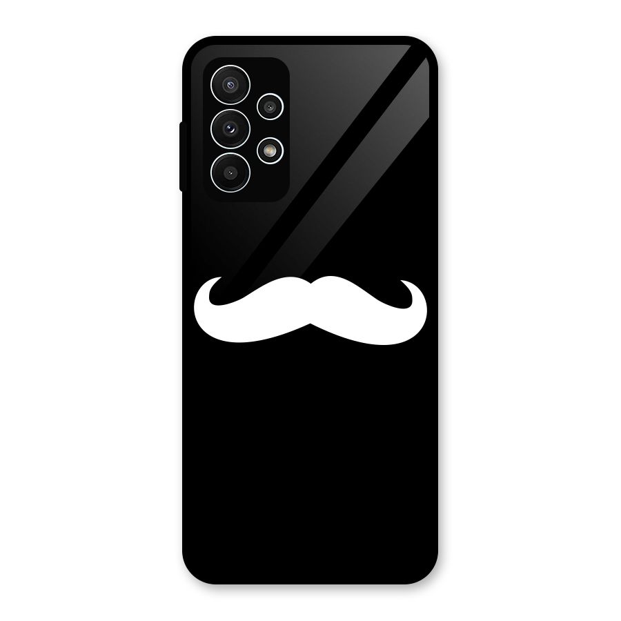 Moustache Love Glass Back Case for Galaxy A23