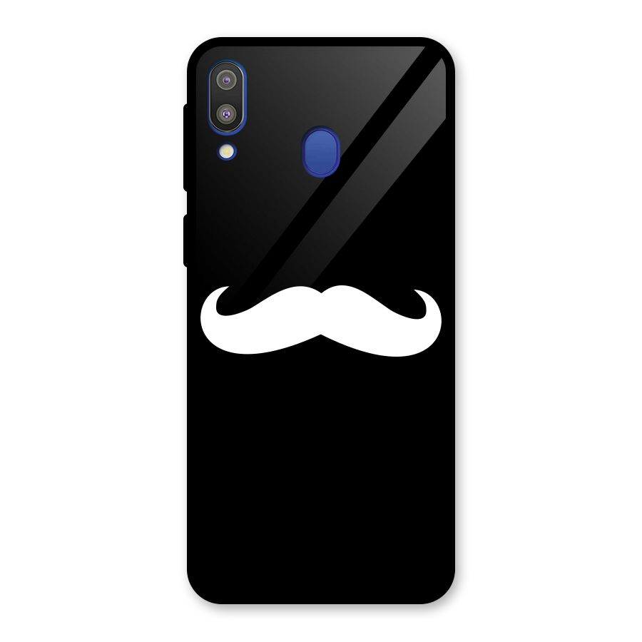 Moustache Love Glass Back Case for Galaxy M20