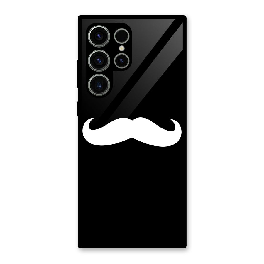 Moustache Love Glass Back Case for Galaxy S23 Ultra