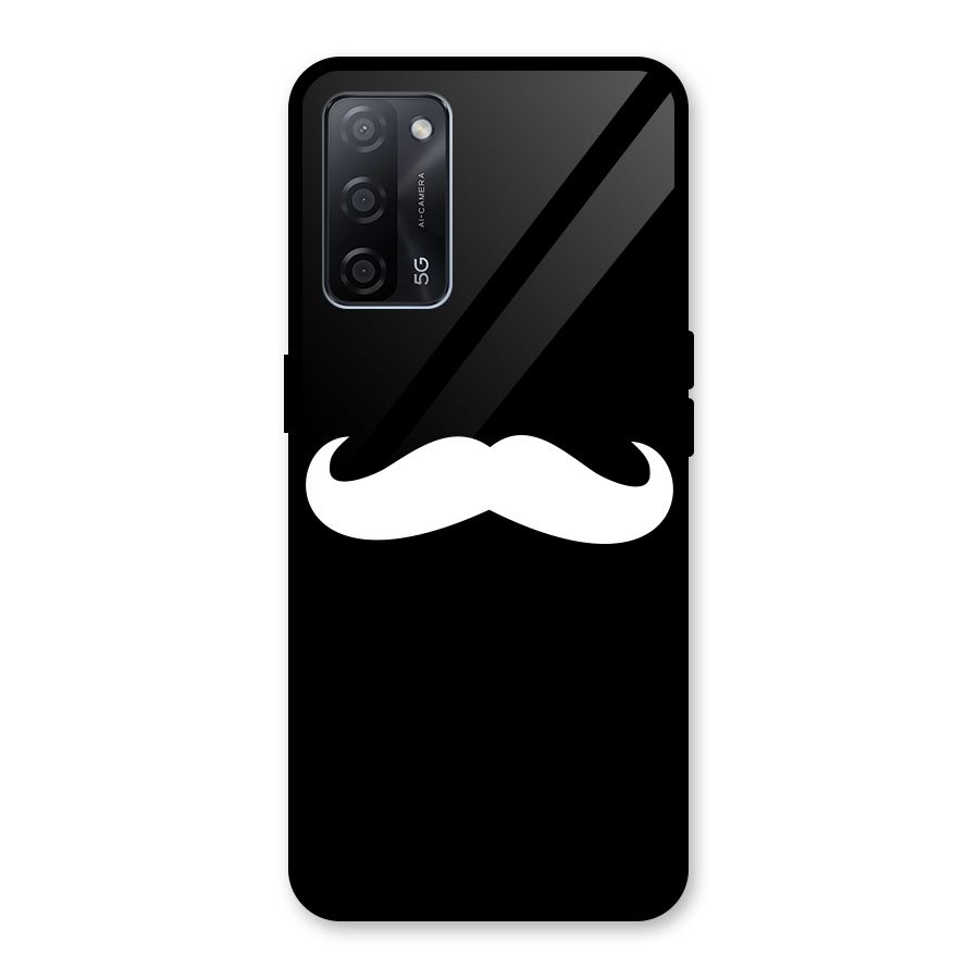 Moustache Love Glass Back Case for Oppo A53s 5G