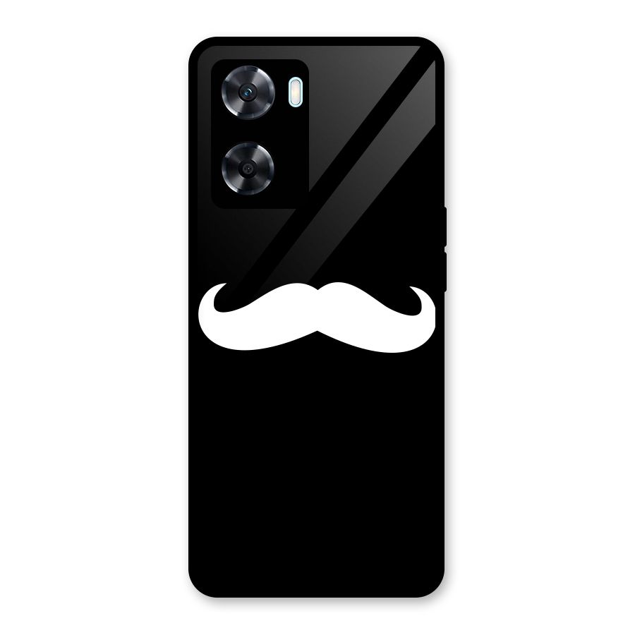 Moustache Love Glass Back Case for Oppo A77