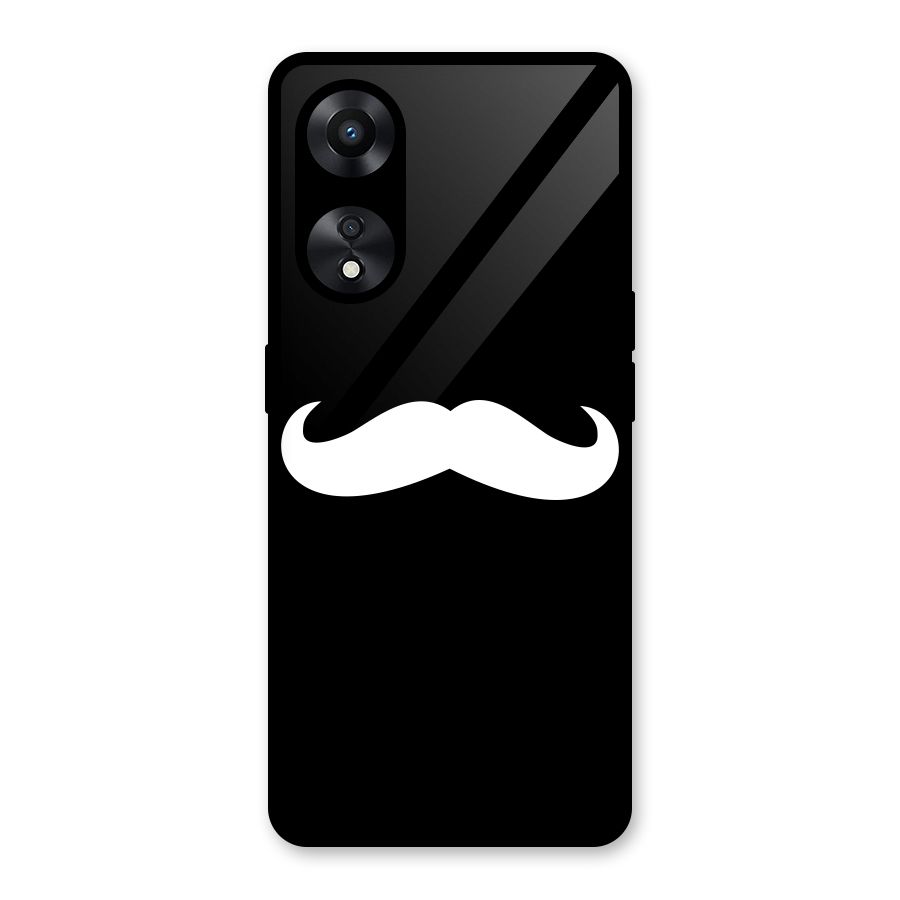 Moustache Love Glass Back Case for Oppo A78