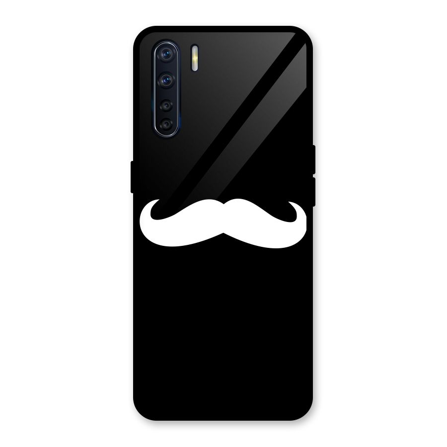Moustache Love Glass Back Case for Oppo F15
