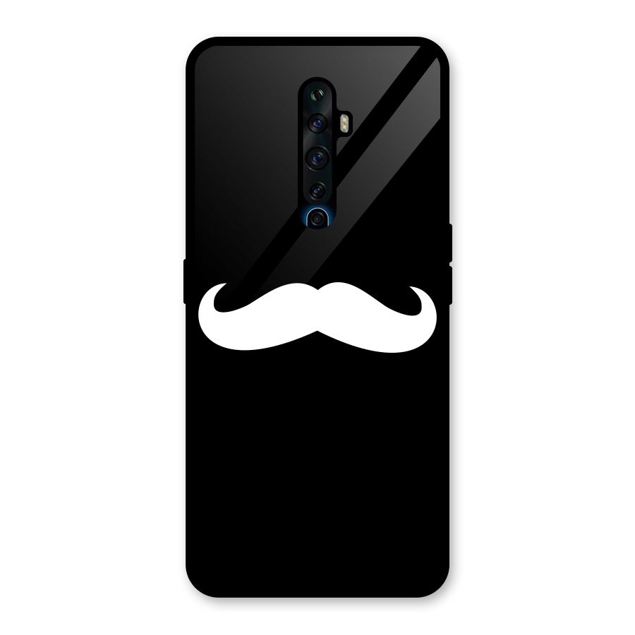 Moustache Love Glass Back Case for Oppo Reno2 F