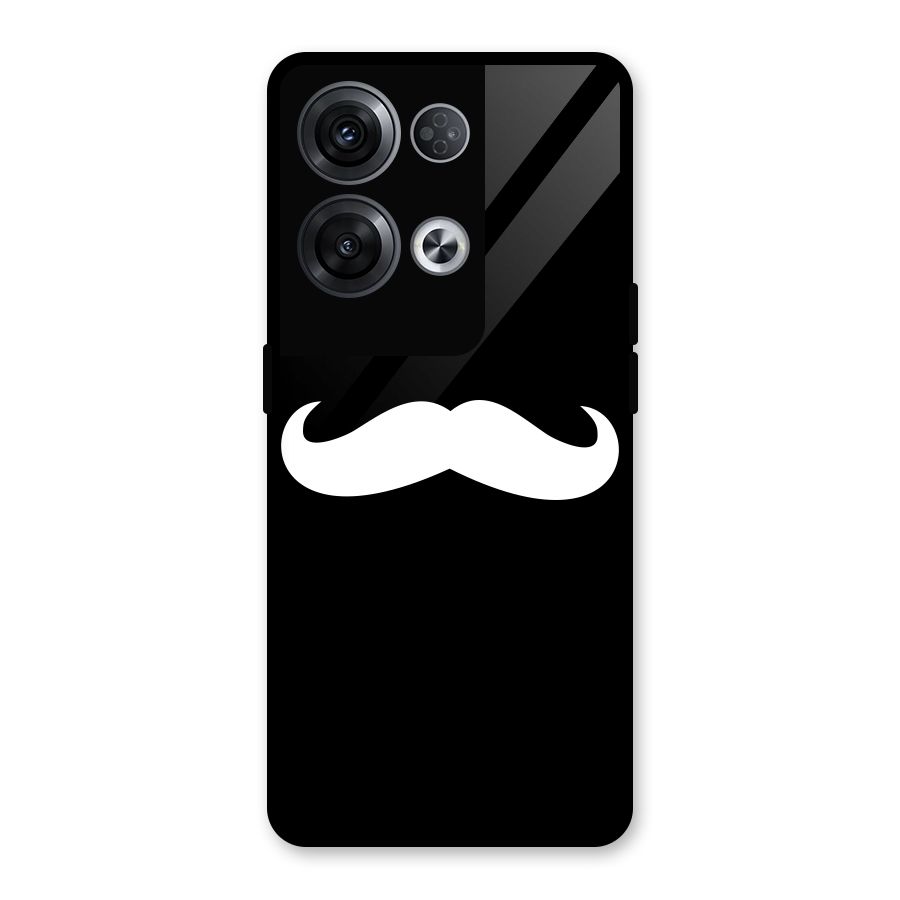 Moustache Love Glass Back Case for Oppo Reno8 Pro 5G