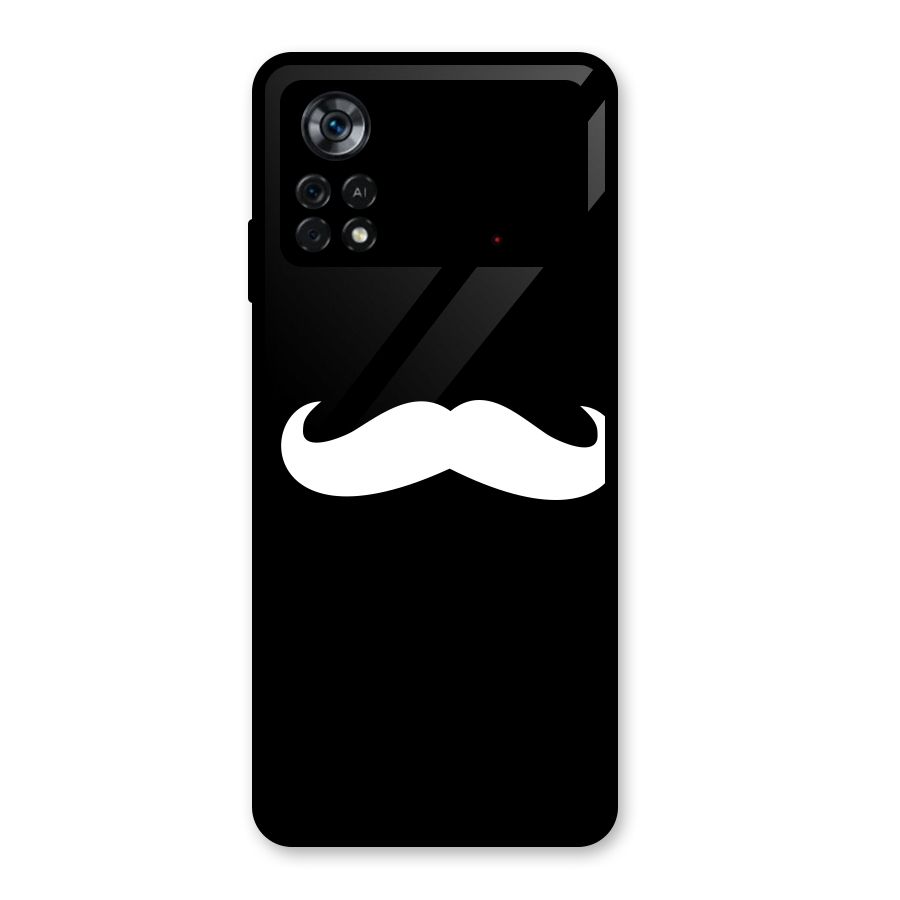 Moustache Love Glass Back Case for Poco X4 Pro 5G
