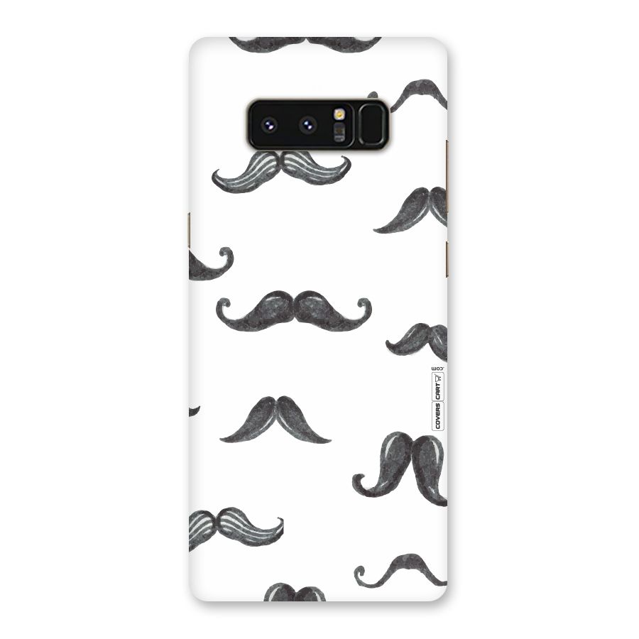 Moustache Pattern (Black) Back Case for Galaxy Note 8