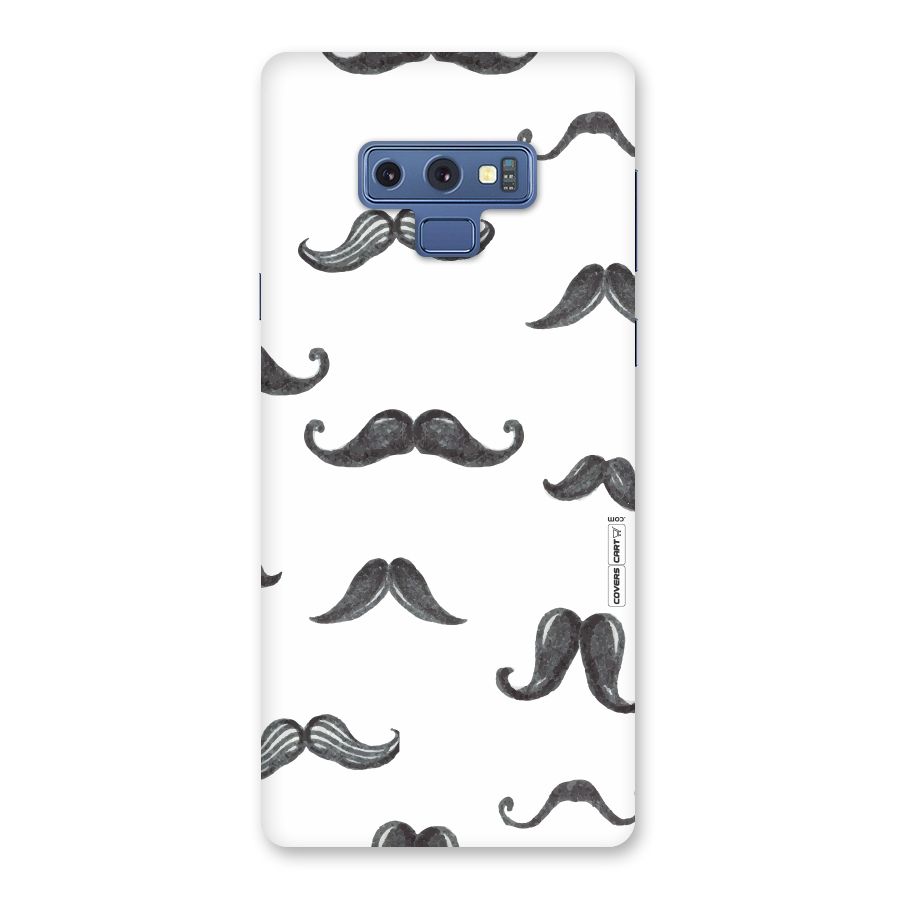 Moustache Pattern (Black) Back Case for Galaxy Note 9