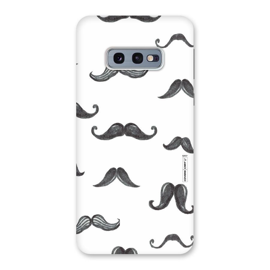 Moustache Pattern (Black) Back Case for Galaxy S10e