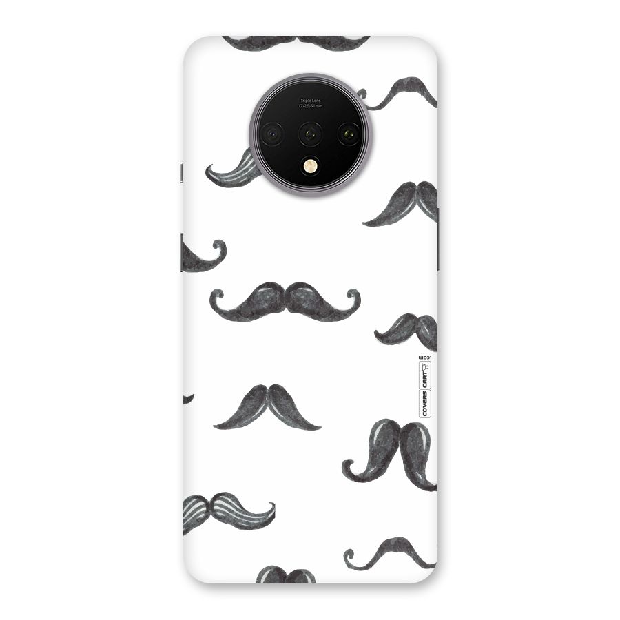 Moustache Pattern (Black) Back Case for OnePlus 7T