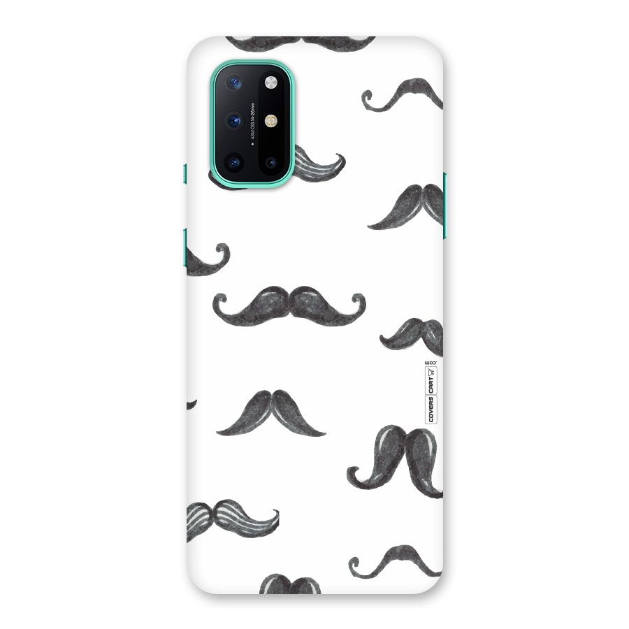 Moustache Pattern (Black) Back Case for OnePlus 8T