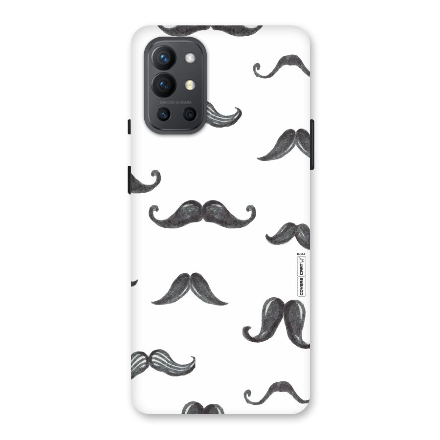 Moustache Pattern (Black) Back Case for OnePlus 9R