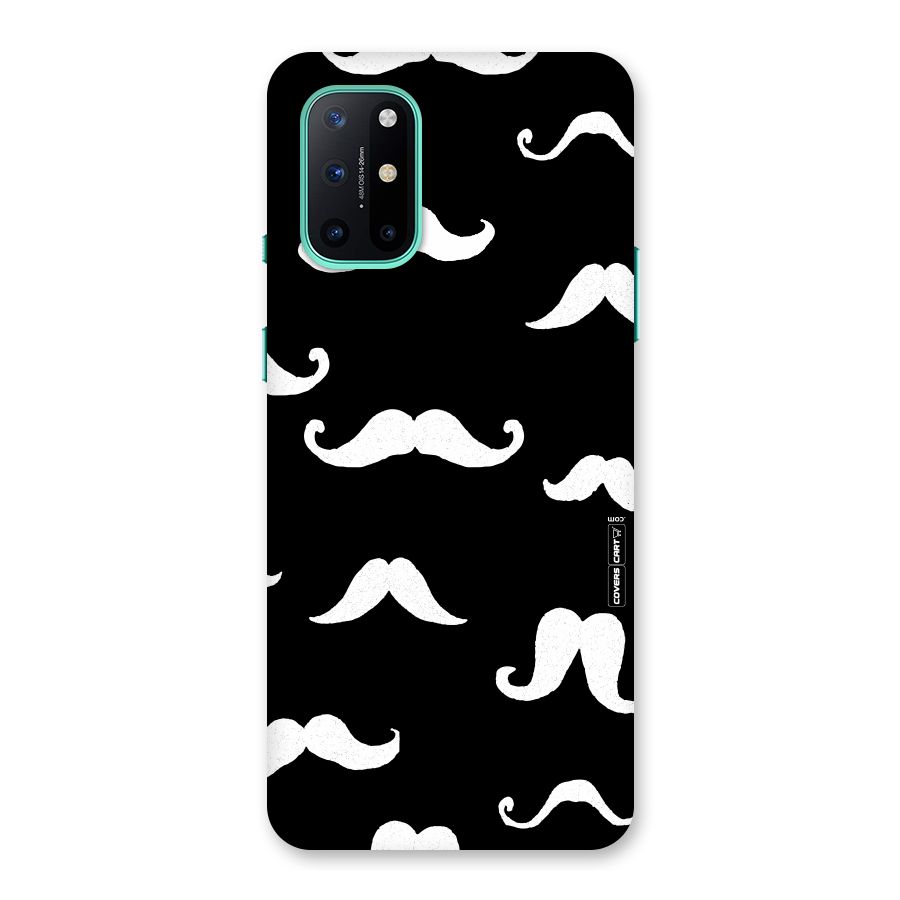 Moustache Pattern (White) Back Case for OnePlus 8T