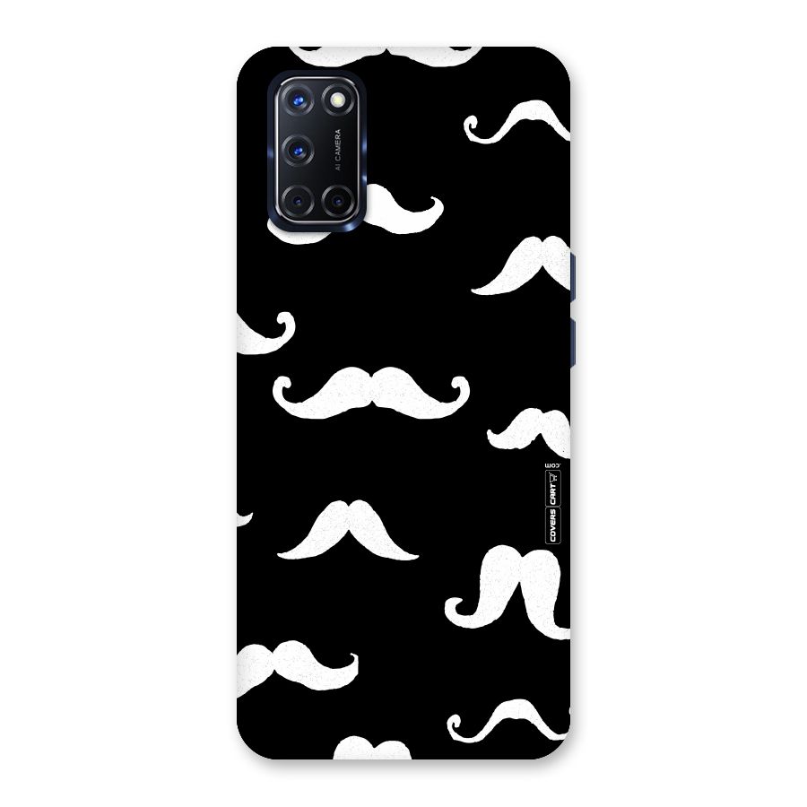 Moustache Pattern (White) Back Case for Oppo A52
