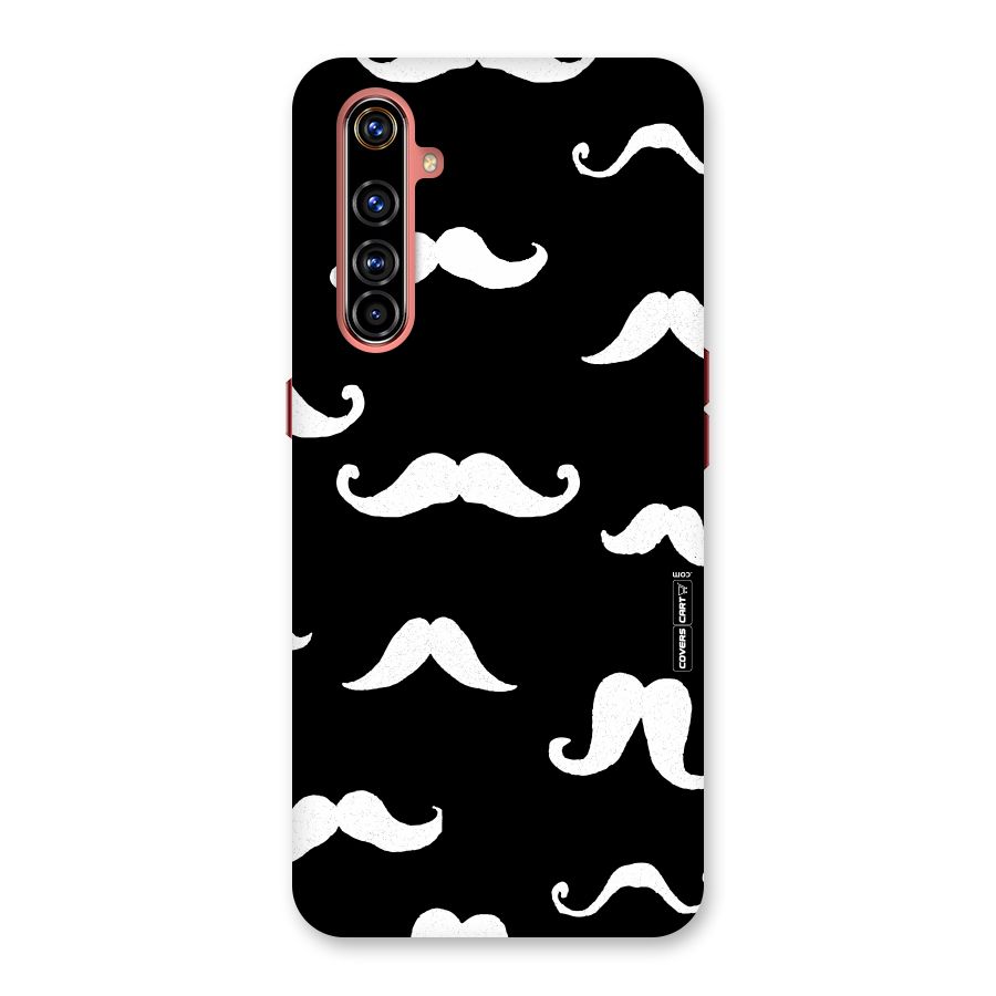 Moustache Pattern (White) Back Case for Realme X50 Pro