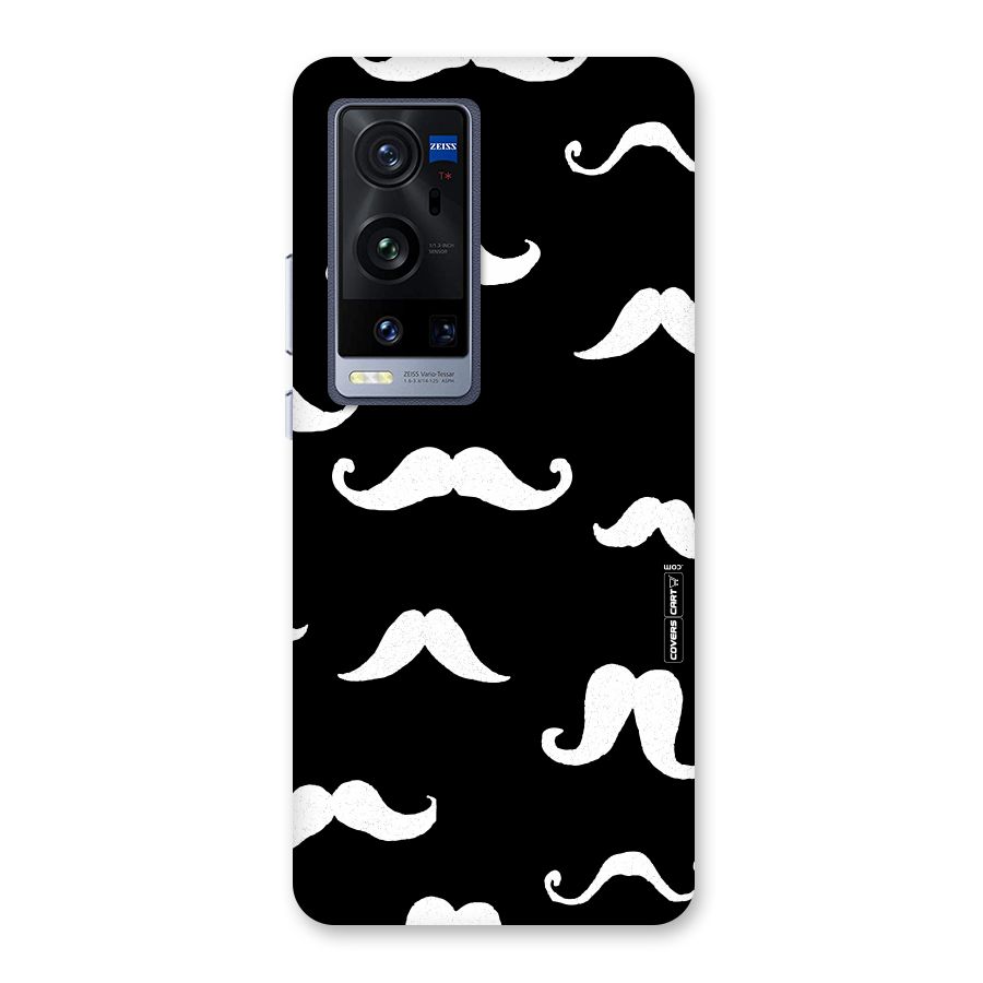 Moustache Pattern (White) Back Case for Vivo X60 Pro Plus