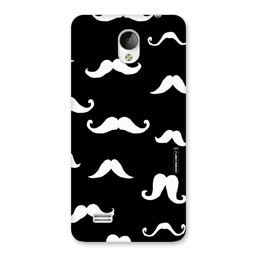 Moustache Pattern (White) Back Case for Vivo Y21
