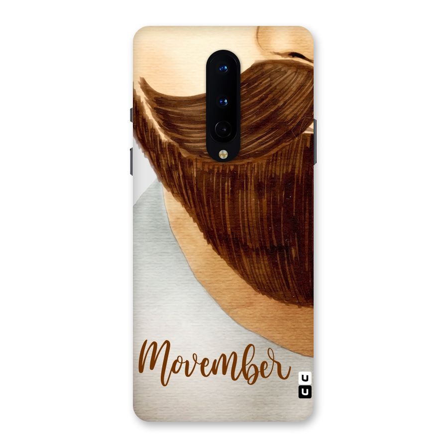 Movember Moustache Back Case for OnePlus 8