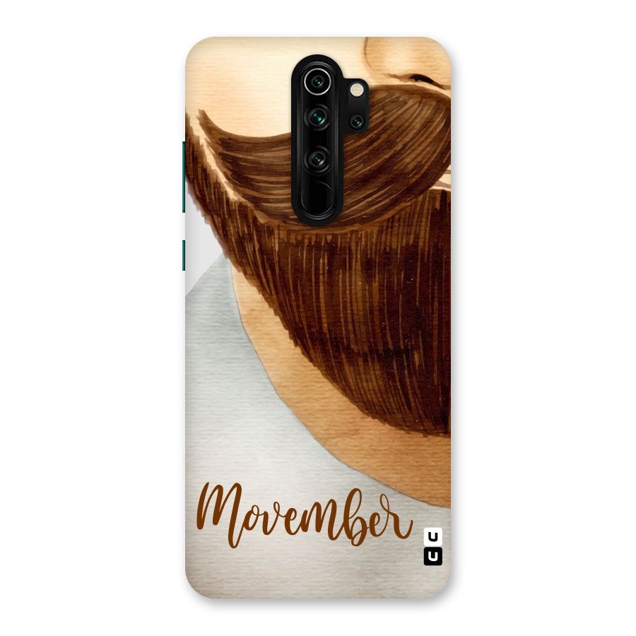 Movember Moustache Back Case for Redmi Note 8 Pro