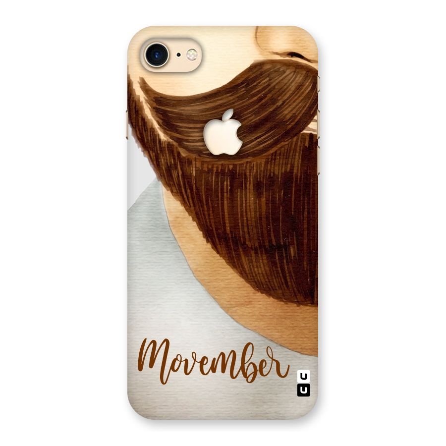 Movember Moustache Back Case for iPhone 7 Apple Cut
