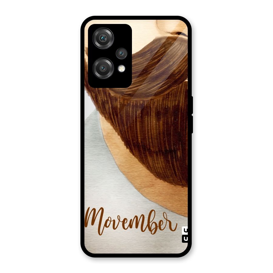 Movember Moustache Glass Back Case for OnePlus Nord CE 2 Lite 5G