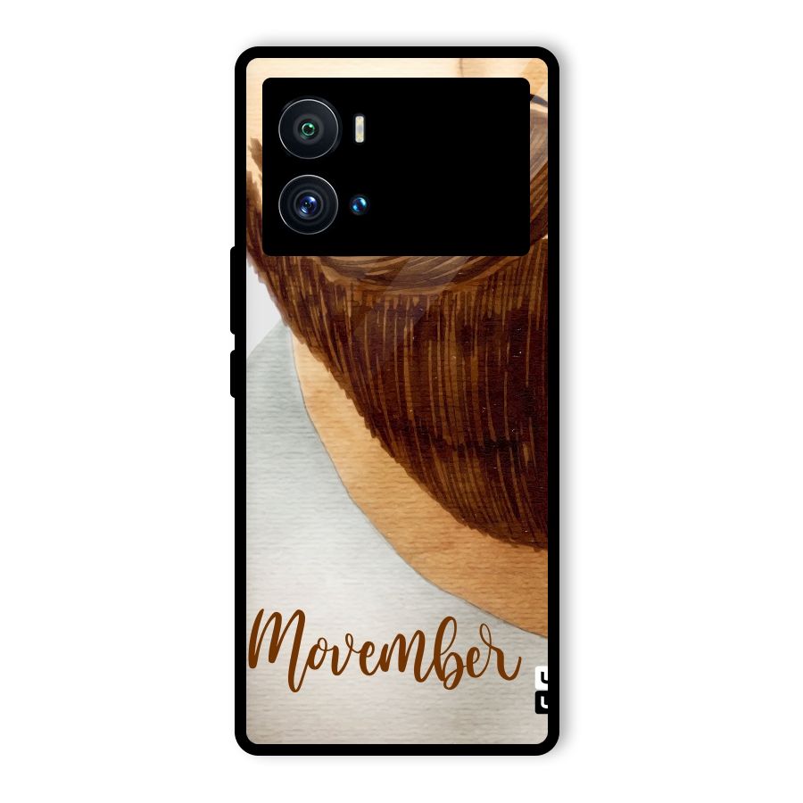 Movember Moustache Glass Back Case for Vivo iQOO 9 Pro