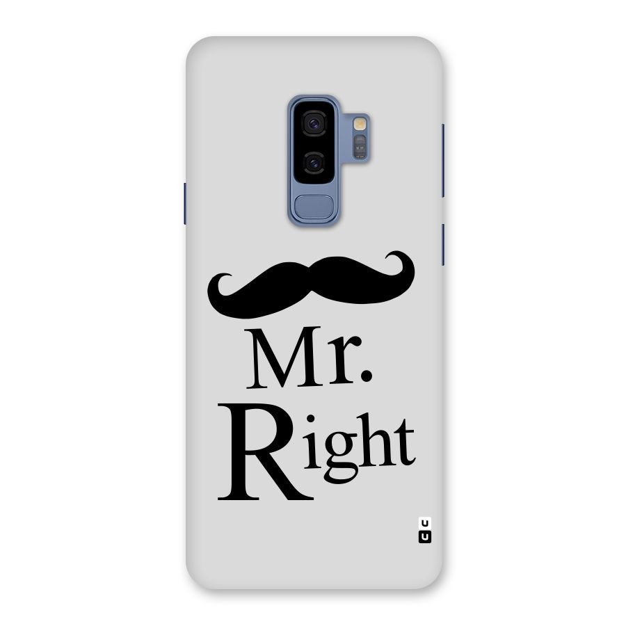 Mr. Right. Back Case for Galaxy S9 Plus