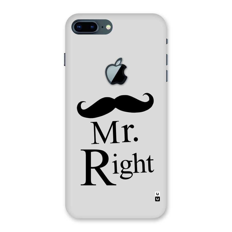 Mr. Right. Back Case for iPhone 7 Plus Apple Cut