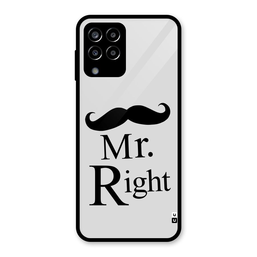 Mr. Right. Glass Back Case for Galaxy M33
