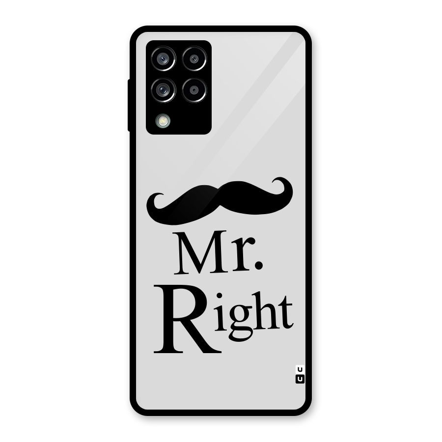 Mr. Right. Glass Back Case for Galaxy M53 5G