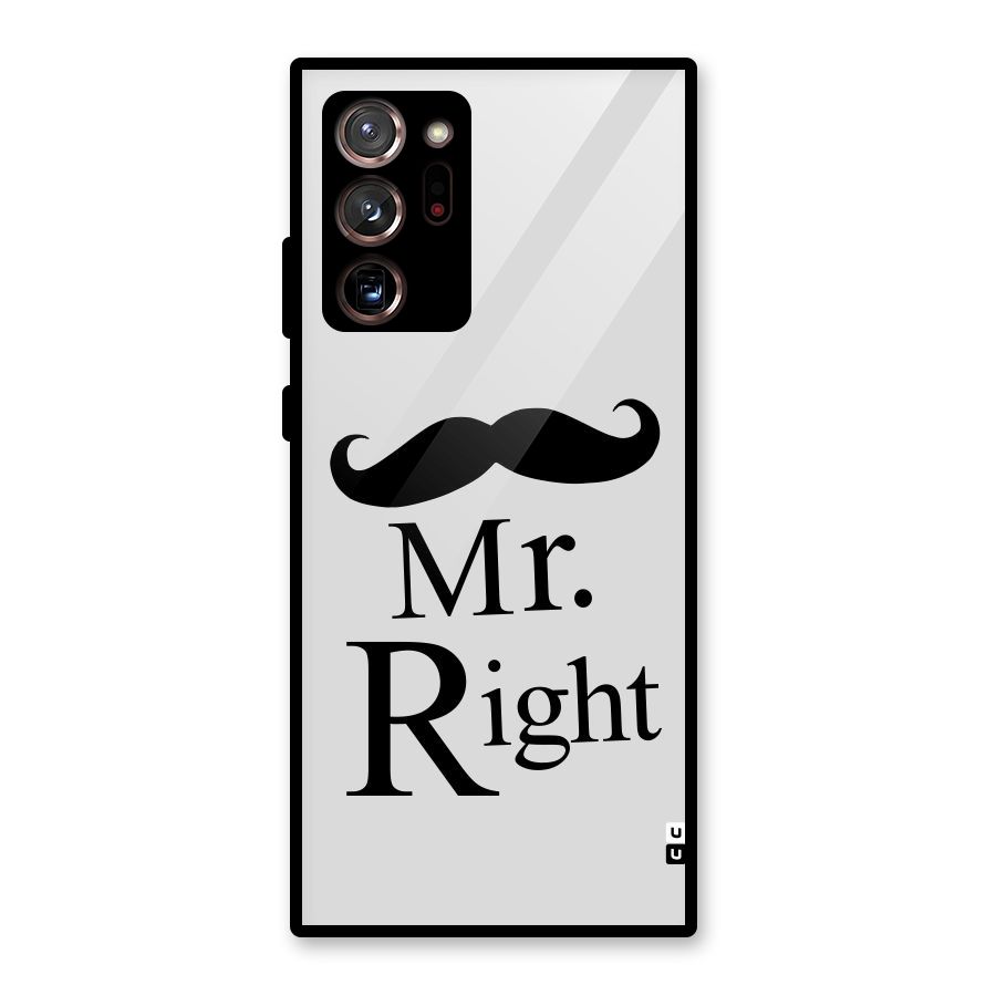 Mr. Right. Glass Back Case for Galaxy Note 20 Ultra 5G