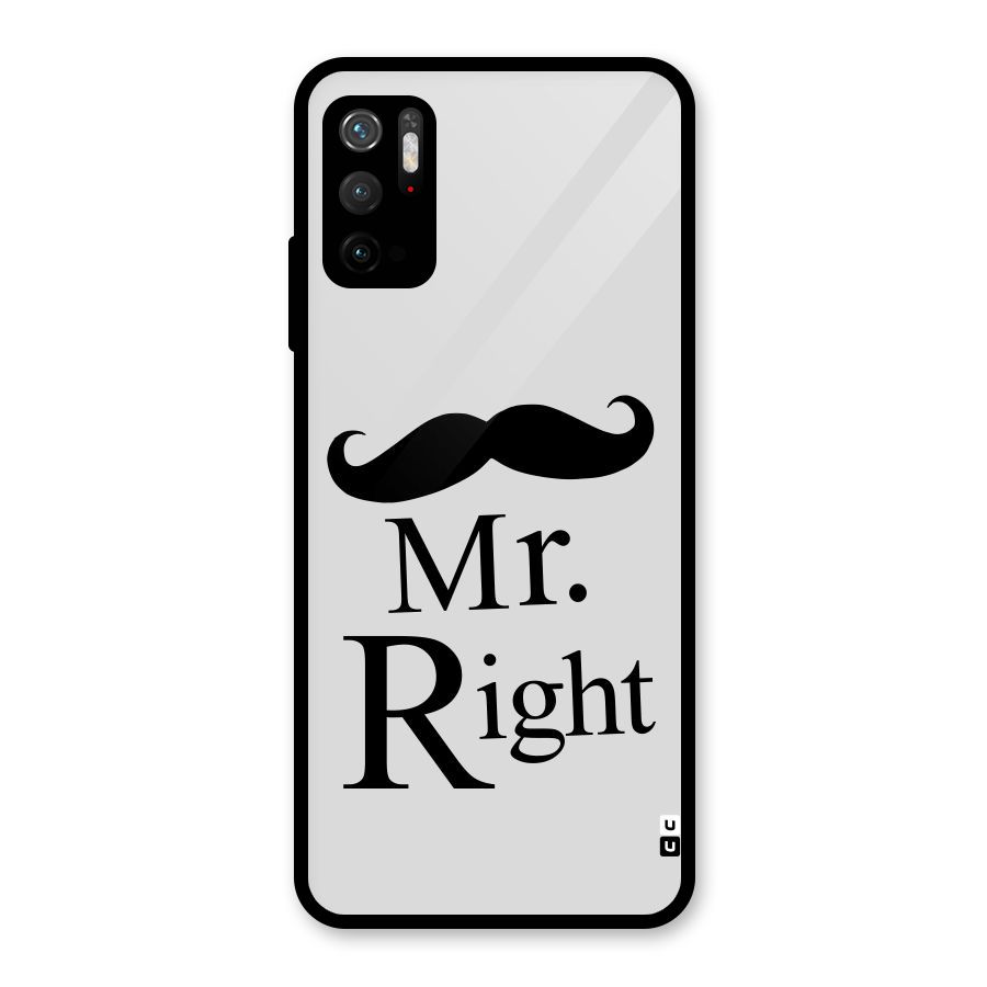 Mr. Right. Glass Back Case for Poco M3 Pro 5G