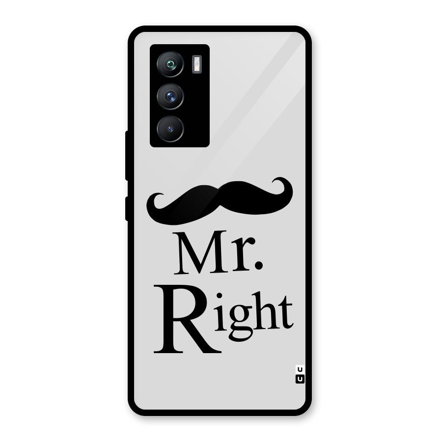 Mr. Right. Glass Back Case for Vivo iQOO 9 SE