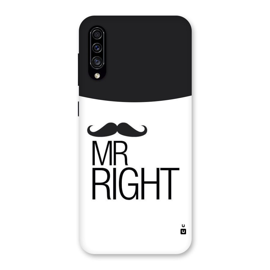 Mr. Right Moustache Back Case for Galaxy A30s