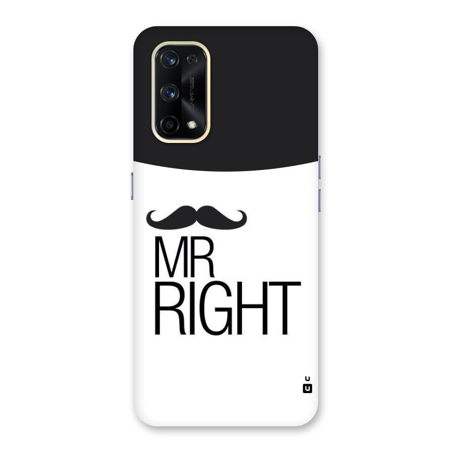 Mr. Right Moustache Glass Back Case for Realme X7 Pro