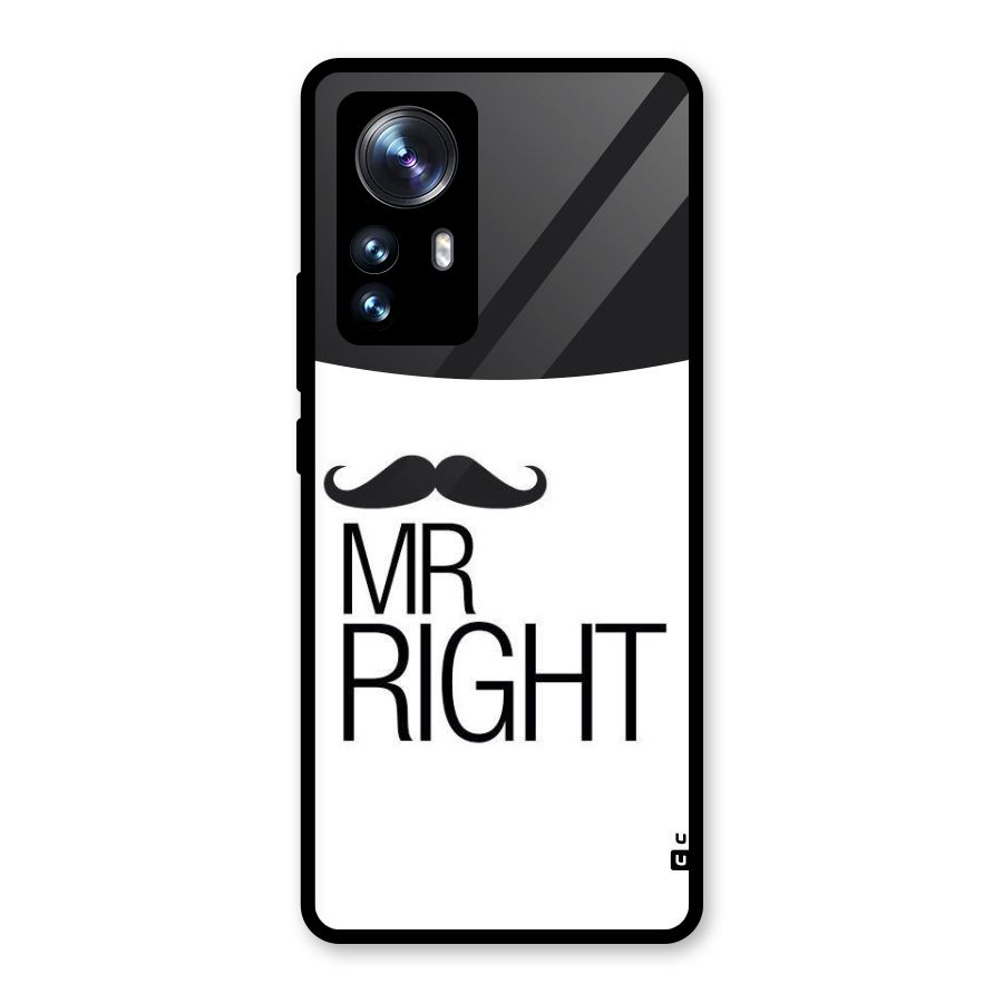 Mr. Right Moustache Glass Back Case for Xiaomi 12 Pro