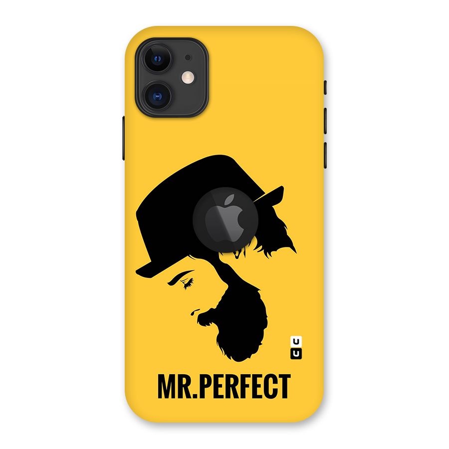 Mr Perfect Back Case for iPhone 11 Logo Cut