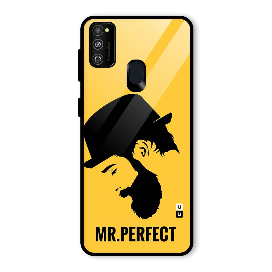 Mr Perfect Glass Back Case for Galaxy M30s