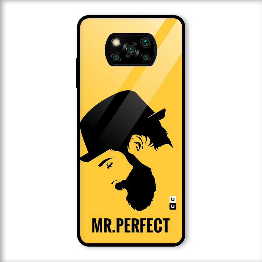 Mr Perfect Glass Back Case for Poco X3