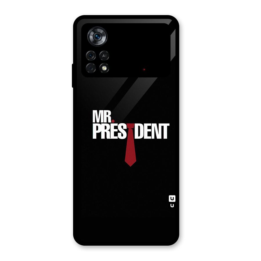 Mr President Glass Back Case for Poco X4 Pro 5G